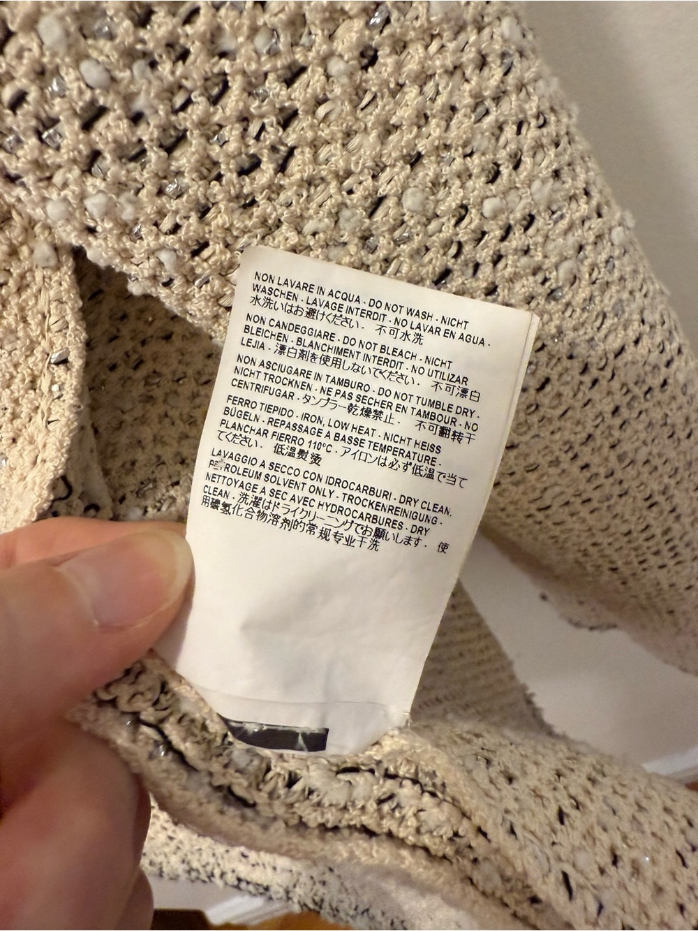 2015 Balenciaga Cream & Black Tweed Button-Front Cardigan Jacket - Picture 9 of 10